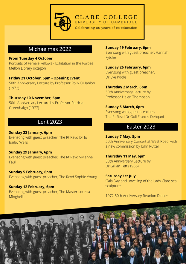 Programme of events