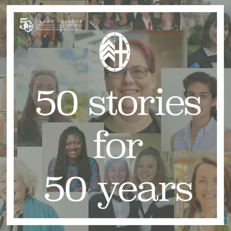 image of women contributing to 50 stories for 50 years