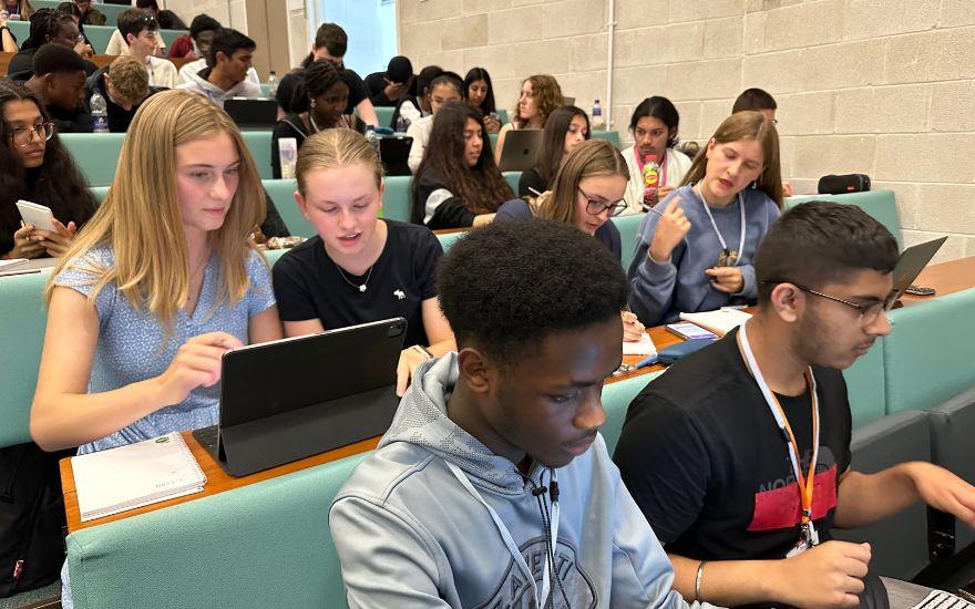 STEM SMART students STEM SMART students in lecture hall